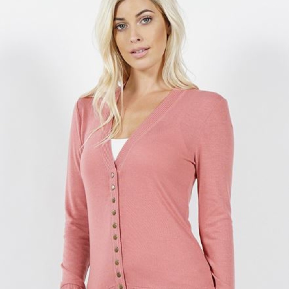 👻PERFECT FALL CARDIGAN- Blush